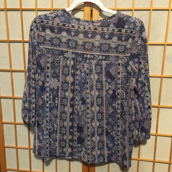 Women's Style & Co 3/4 sleeve top PL - Picture 4 of 6